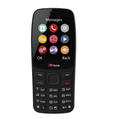 TTfone TT175 Dual SIM with Mains Charger, O2 Pay As You Go