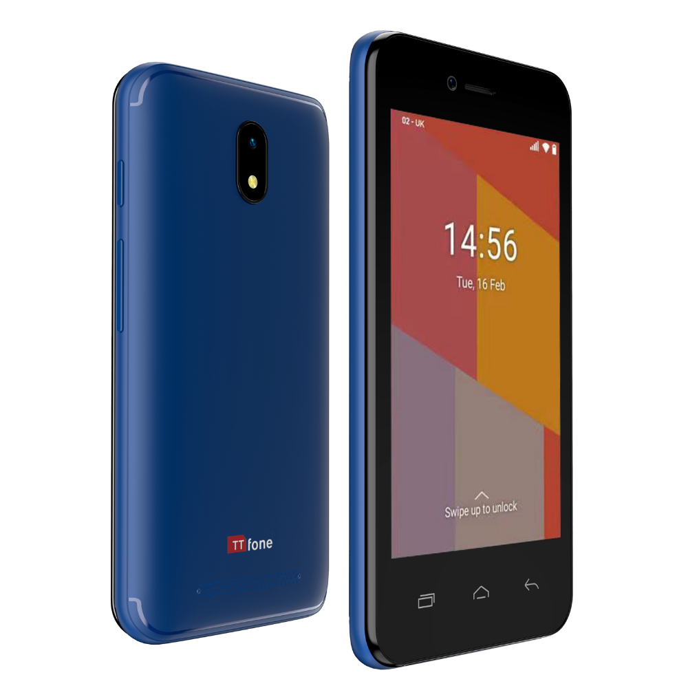 TTfone TT20 Blue Dual SIM with USB Charger, Vodafone SIM Card