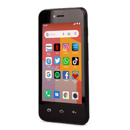 Returned Resale - TTfone Black TT20 Dual SIM with Mains Charger, Vodafone SIM Card