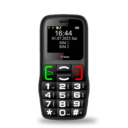 TTfone TT220 Big Button Mobile - Warehouse Deals with Mains Charger, Giff Gaff Pay As You Go