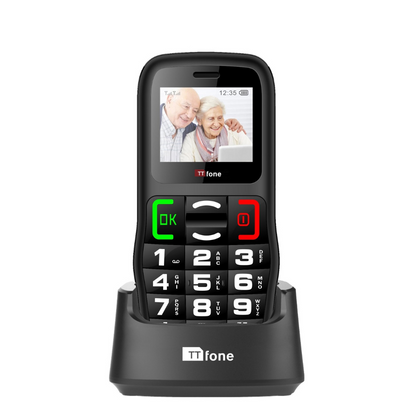 TTfone TT220 Big Button Mobile - Warehouse Deals with Dock Charger, Giff Gaff Pay As You Go