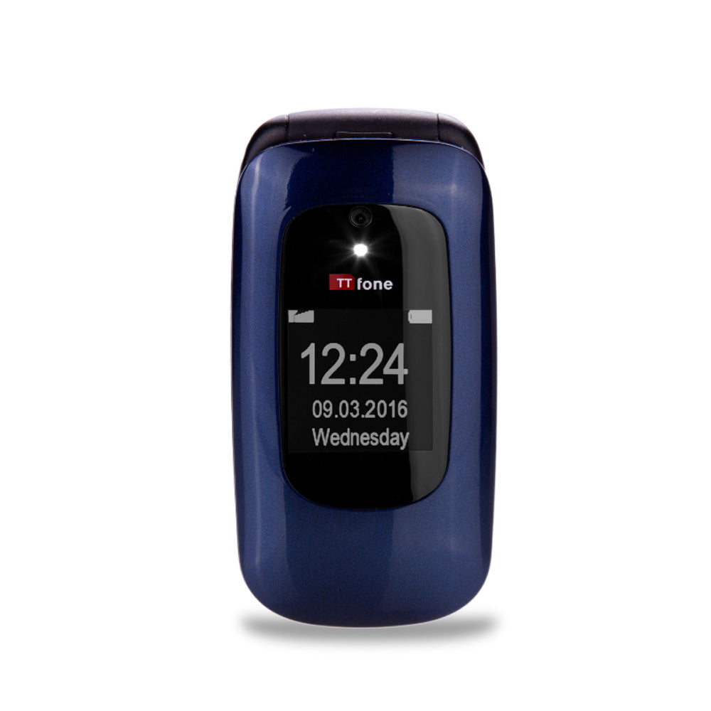 Warehouse Deals - TTfone Blue Lunar TT750 with O2 SIM, No Dock & No 3Pin/UK Mains Charger