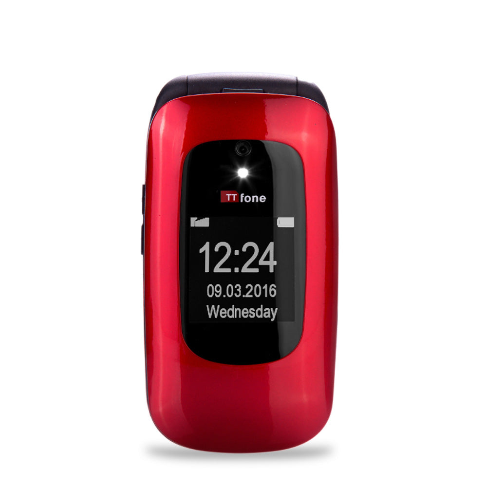 Warehouse Deals - TTfone Red Lunar TT750 with Vodafone SIM, No Dock & No 3Pin/UK Mains Charger