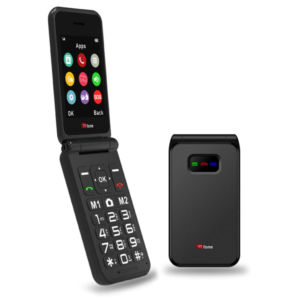 Warehouse Deals - TTfone TT760 Black with Dock Charger, Three SIM