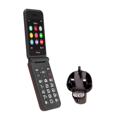 Warehouse Deals - TTfone TT760 Red with Mains Charger, Three SIM